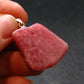 Rhodochrosite Sterling Silver Pendant From Alma Colorado - 1.3" - 7.39 Grams