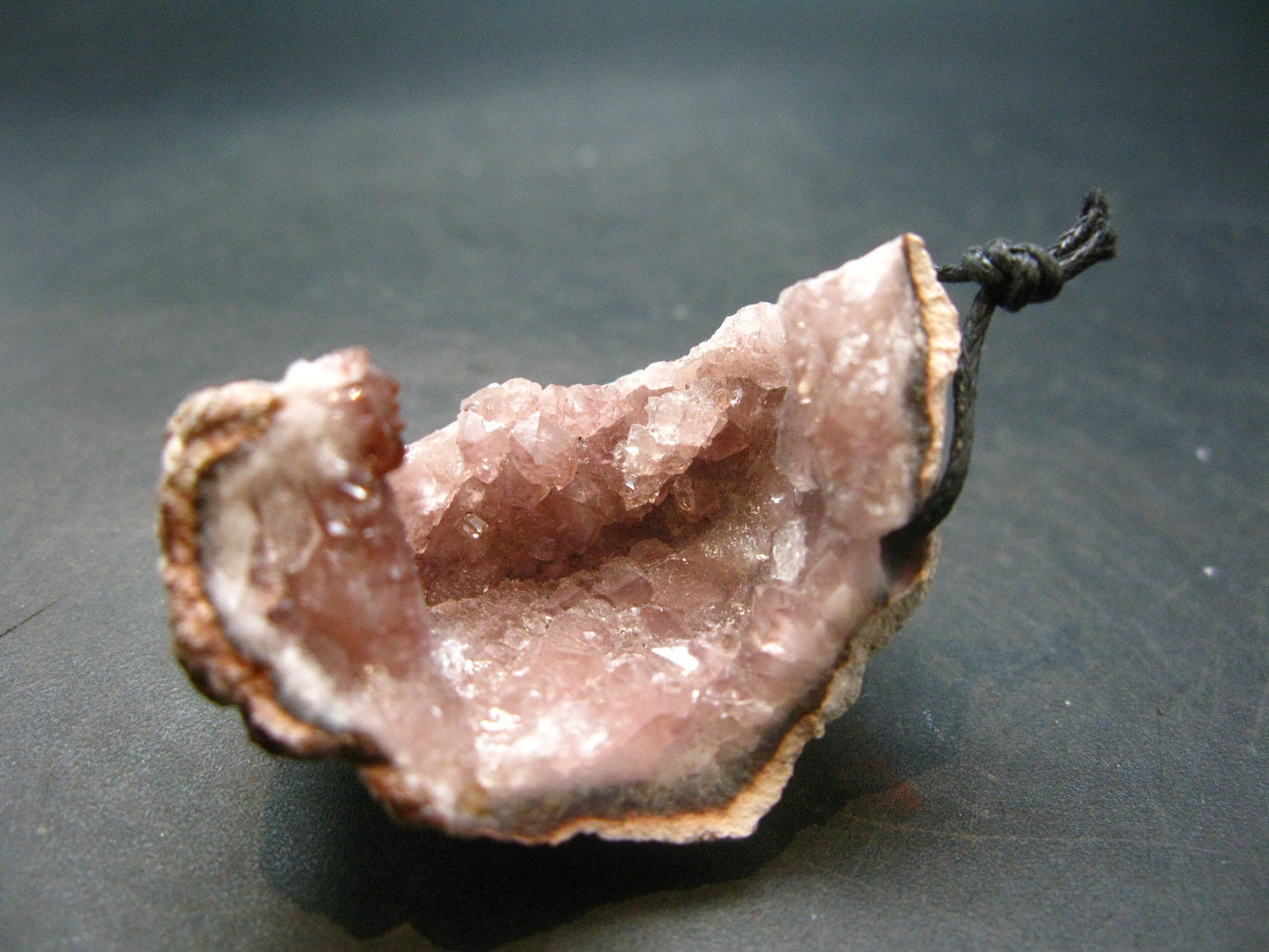 Large Pink Amethyst Pendant From Mexico - 1.7"