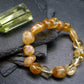 Citrine Genuine Bracelet ~ 7 Inches ~ 12mm Tumbled Beads