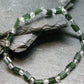 Green Tourmaline & Quartz Genuine Bracelet ~ 7 Inches ~ 5mm Crystal Beads