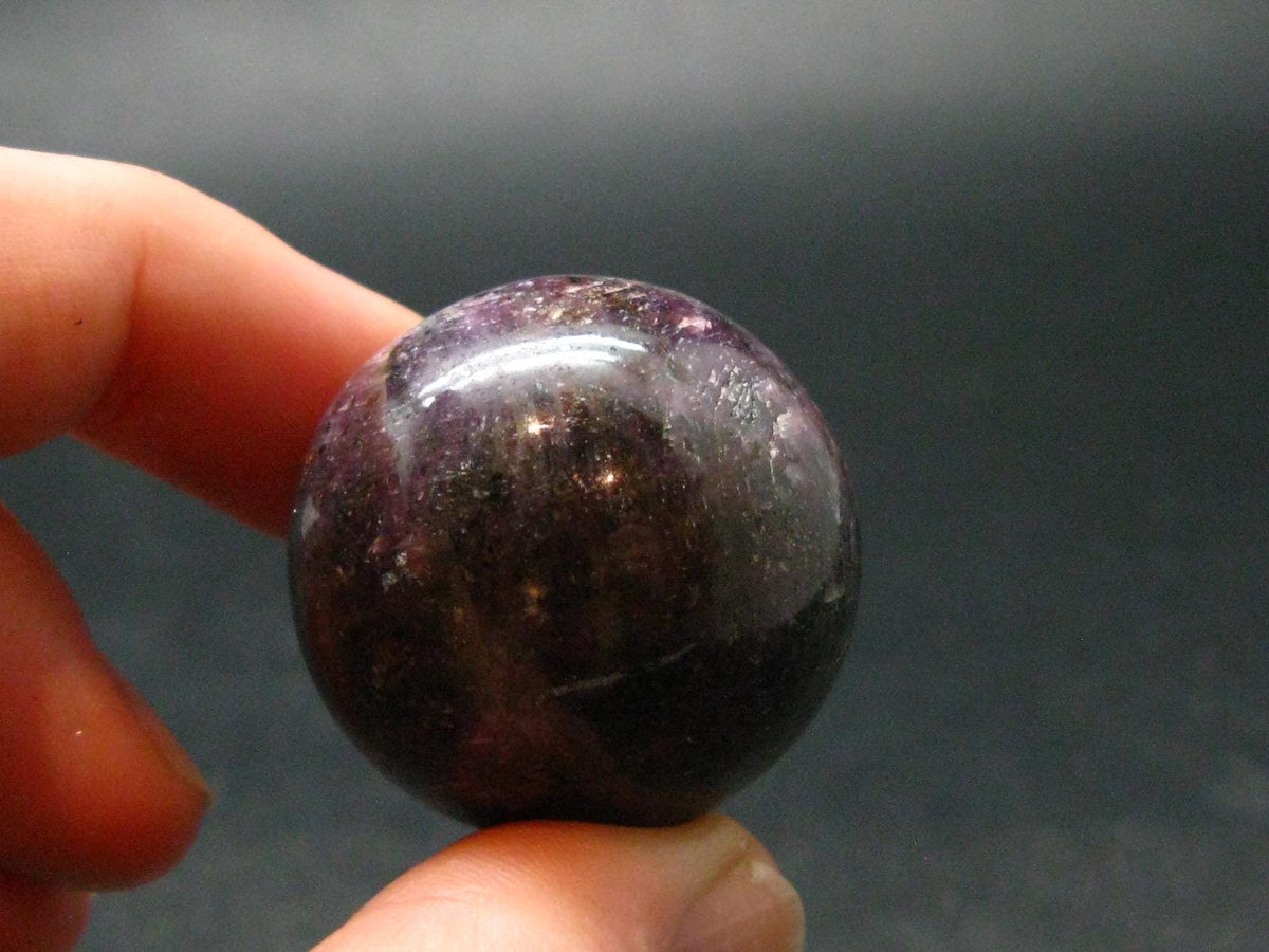 Genuine Ruby Corundum Sphere from India - 1.2" - 54.49 Grams