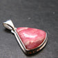 Rhodochrosite Silver Plated Pendant From Argentina - 1.2" - 5.81 Grams