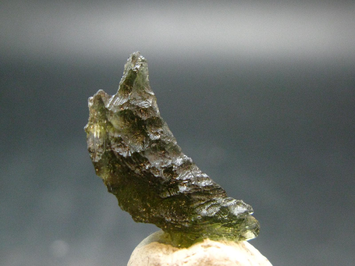 Moldavite Tektite Raw Piece from Czech Republic - 0.9" - 8.50 Carats - 1.70 Grams