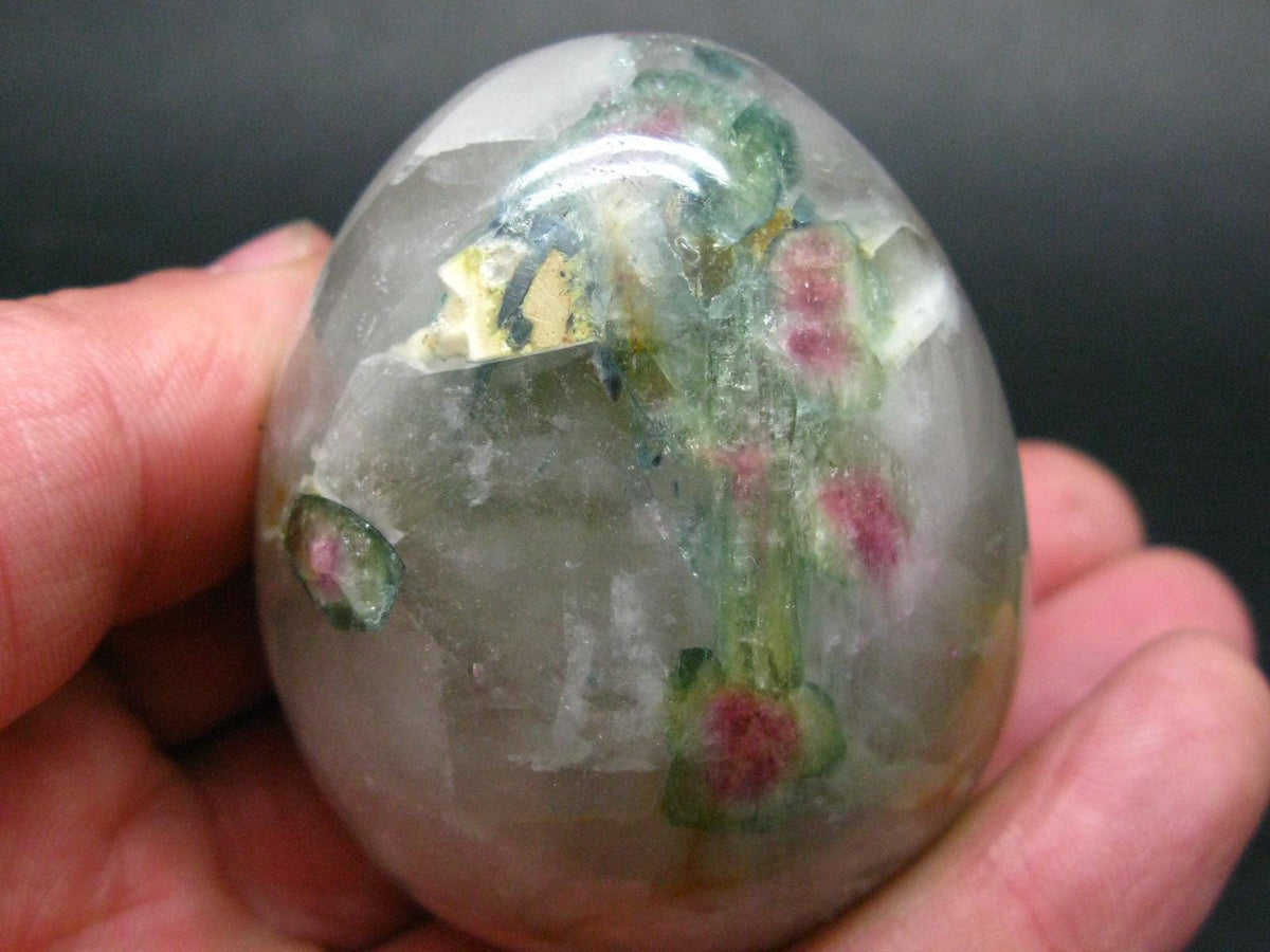 Watermelon Tourmaline Egg From Brazil - 2.5" - 196.33 Grams