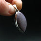 Purple Jade Silver Plated Pendant From Turkey - 1.5" - 6.58 Grams
