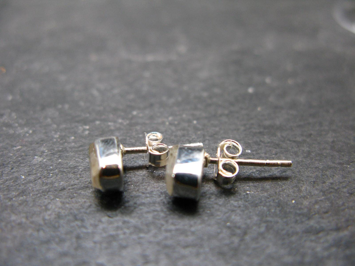 Phenakite Phenacite Stud Earrings Sterling Silver From Russia - 1.27 Grams
