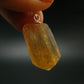 Imperial Topaz Crystal Silver Pendant from Brazil - 1.1" - 4.44 Grams