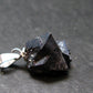 Metallic Silver Black Cuprite Sharp Octahedral Crystal Silver Pendant From Russia - 3.0 Grams