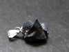 Metallic Silver Black Cuprite Sharp Octahedral Crystal Silver Pendant From Russia - 3.0 Grams