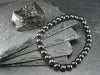 Shungite Genuine Bracelet ~ 7 Inches ~ 6mm Round Beads