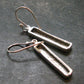 Muonionalusta Meteorite Earrings In Silver From Sweden - 1.5" - 4.03 Grams