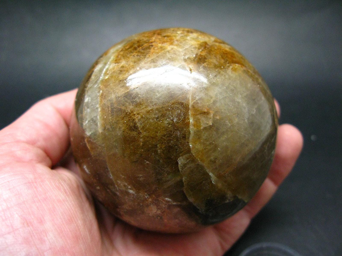 Rare Golden Herderite Ball Sphere from Brazil - 3.2" - 748 Grams