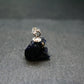 Saturated Blue Azurite Rough Crystal Sterling Silver Pendant from Mexico - 0.6" - 1.53 Grams