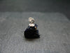 Saturated Blue Azurite Rough Crystal Sterling Silver Pendant from Mexico - 0.6" - 1.53 Grams