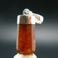 Gem Hessonite Garnet Crystal Silver Pendant from Canada - 1.2" - 3.84 Grams