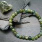 Rare Green Apatite Genuine Bracelet ~ 7 Inches ~ 6mm Round Beads