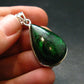 Extremely Rare Natural Maw Sit Sit Crystal Silver Pendant from Myanmar - 1.5" - 6.69 Grams