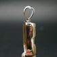 Large Natural Agni Gold Danburite Sterling Silver Pendant from Tanzania - 1.1" - 3.17 Grams