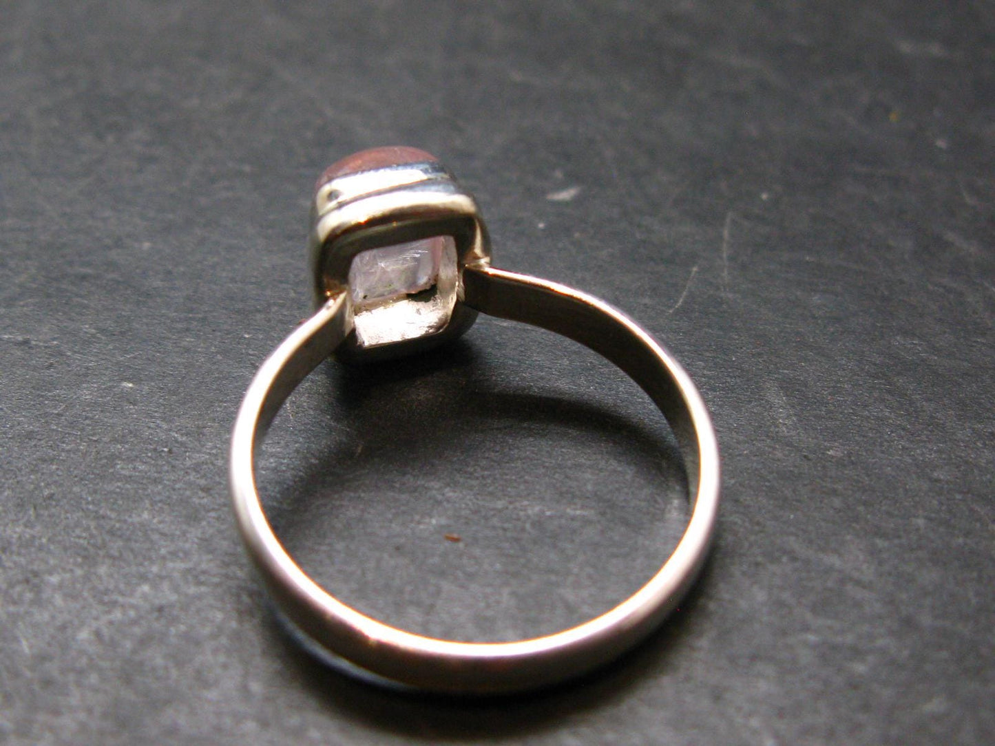 Pink Beryl!! Amazing Natural Morganite Silver Ring From Brazil - Size 9 - 3.8 Grams