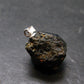 Sharp Black Melanite Andradite Garnet Silver Pendant From Mali - 0.8" - 3.65 Grams