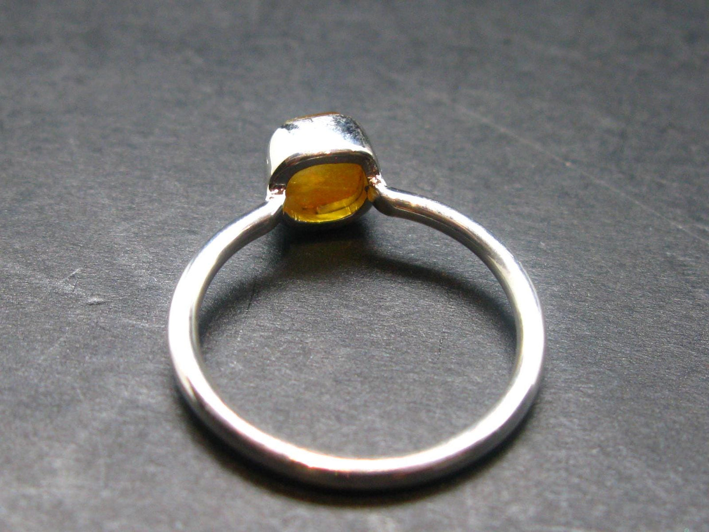 Sphalerite Silver Ring From Spain - Size 7 - 1.94 Grams