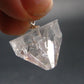 Clear Apophylite Apophyllite Crystal Silver Pendant From India - 0.9" - 4.2 Grams