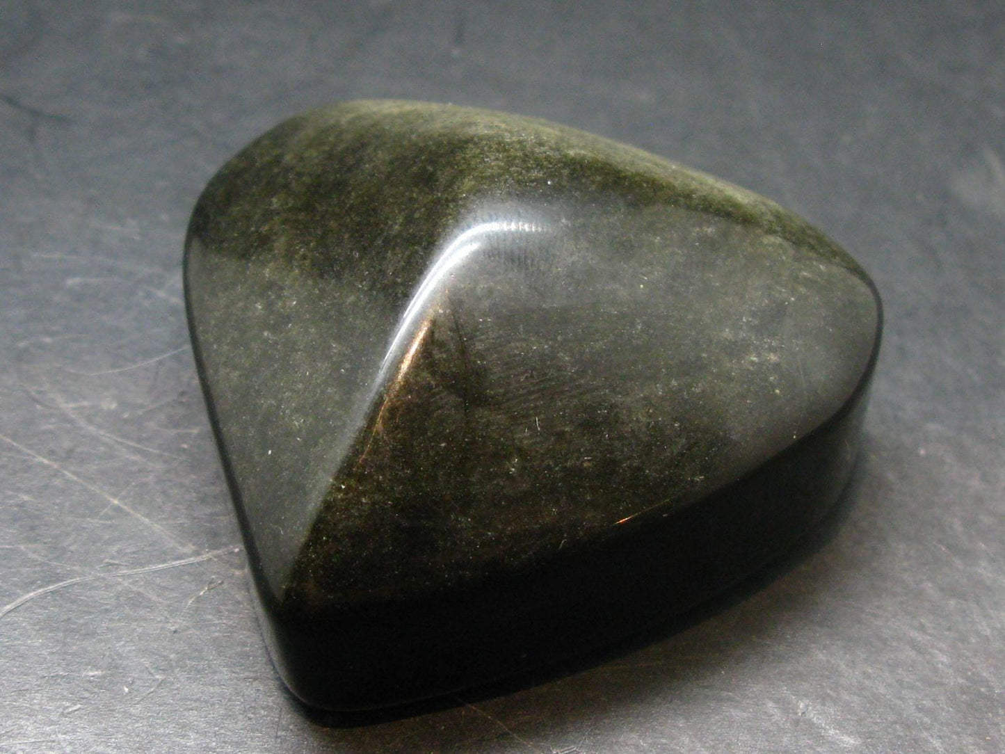 Black Obsidian Heart From Mexico - 2.1"