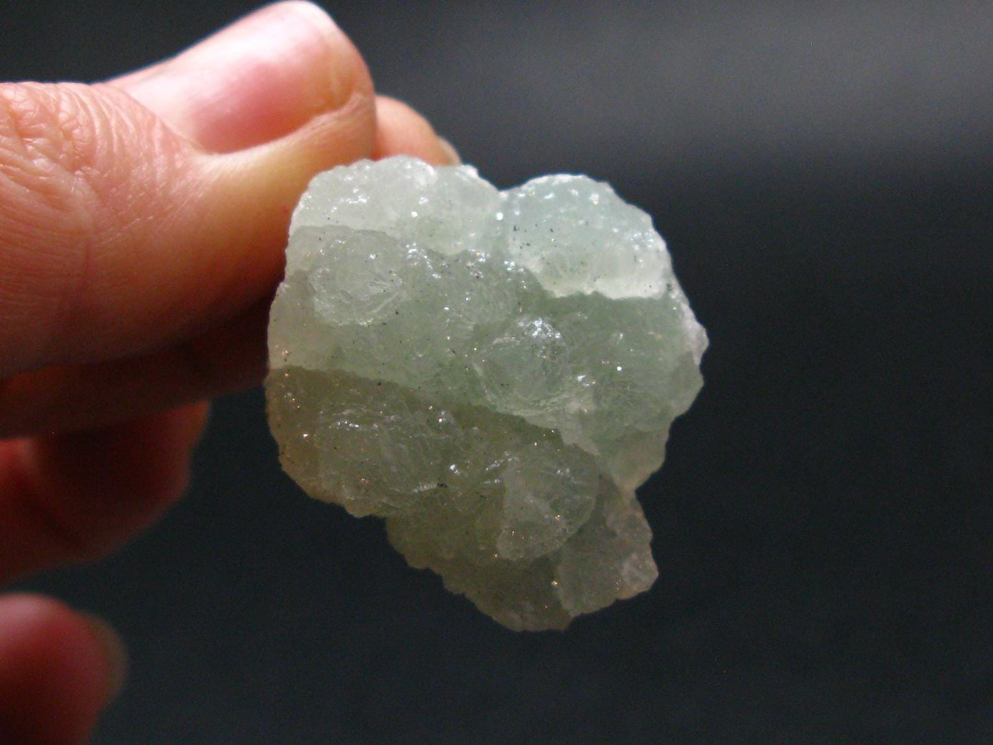 Very nice Prehnite Silver Pendant from Mali - 1.3"