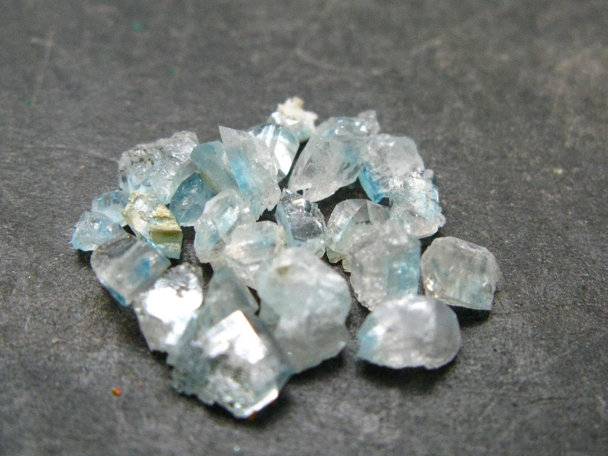 Lot of 25 Euclase Gem Crystal From Brazil - 8.20 Carats
