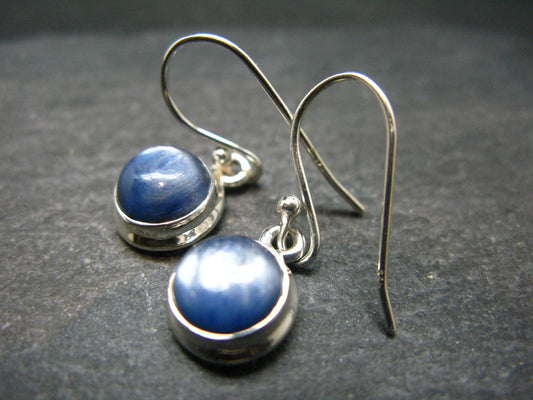 Blue Kyanite Crystal (also known as cyanite or disthene) Earrings
