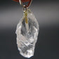 Goshenite Beryl Crystal 925 Silver Pendant From Brazil - 1.1" - 1.94 Grams