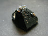 Black Tourmaline Schorl Silver Pendant From Brazil - 1.1"