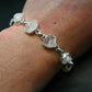 Phenakite Phenacite Silver Bracelet From Brazil- 7" - 14.0 Grams