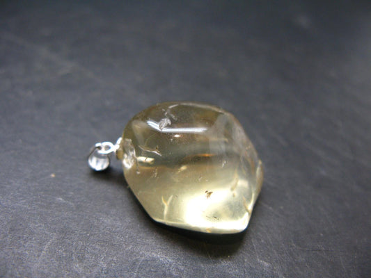 Bytownite Golden Labradorite Silver Pendant From Mexico - 1.2"