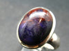 Bustamite & Sugilite Silver 925 Ring from South Africa - Size 7