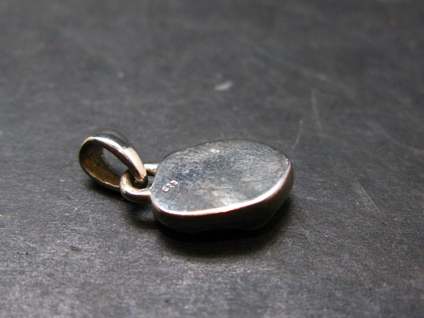 Opal Sterling Silver Pendant From Ethiopia - 0.7" - 1.22 Grams