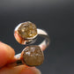 Green Herderite Silver Ring From Brazil - 2.12 Grams - Size 7