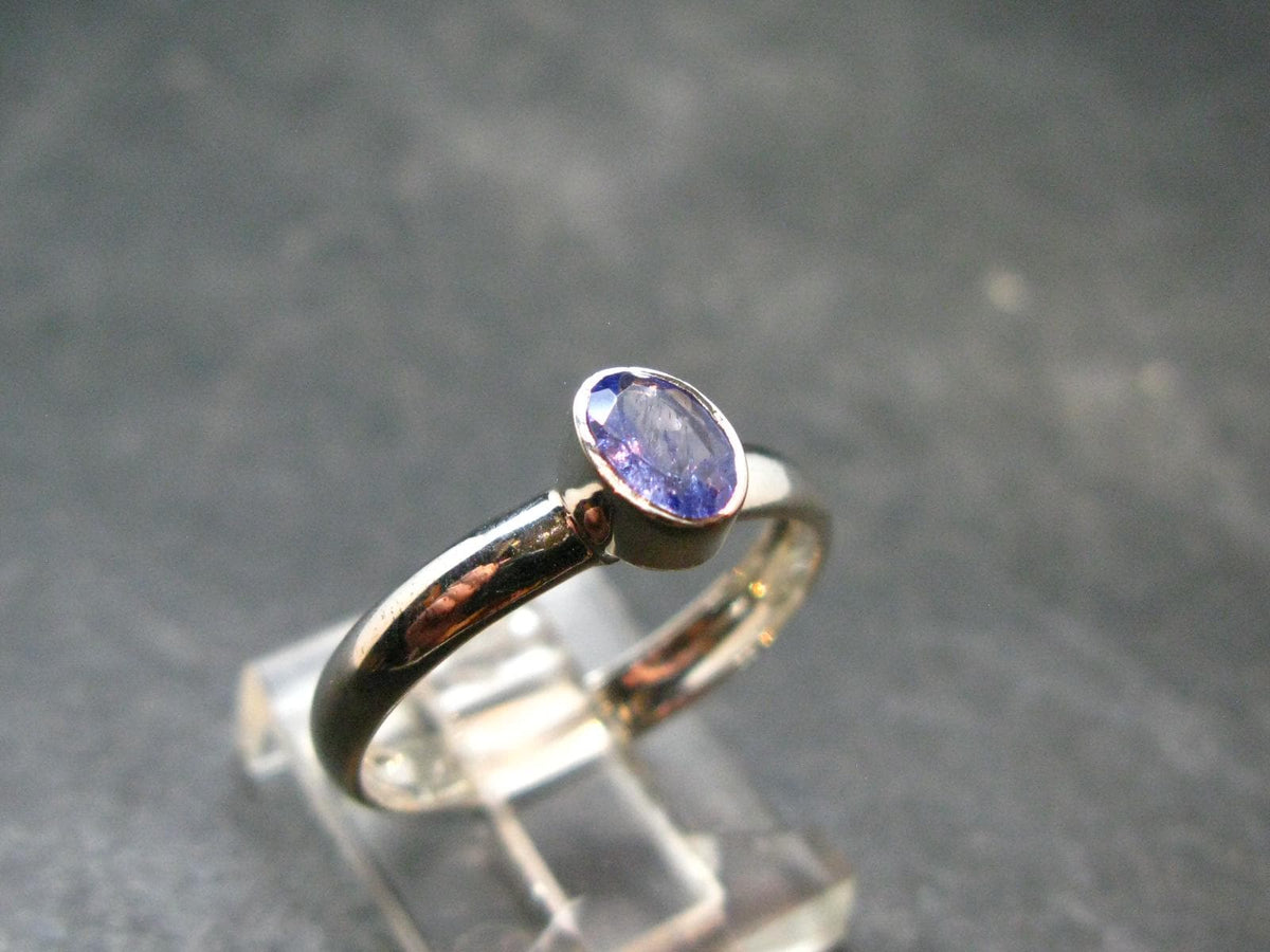 Tanzanite (Zoisite) Sterling Silver Ring - 1.78 Grams - Size 8