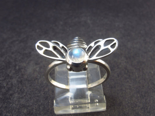 Natural Glow From Inside Moonstone 925 Silver Ring - 2.30 Grams - Size 6.5