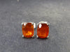 Faceted Orange Kyanite Crystal Stud Earrings From Brazil - 2.0 Grams