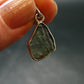 Moldavite Tektite Silver Pendant from Czech Republic - 1.0" - 1.56 Grams