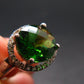 Helenite Gaia Stone Gem Sterling Silver Ring From Washington - Size 6 - 2.6 Carats