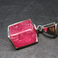 Rhodochrosite Sterling Silver Pendant From Alma Colorado - 0.9" - 3.18 Grams