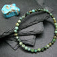Turquoise Genuine Untreated Bracelet ~ 7 Inches ~ 4mm Facetted Beads