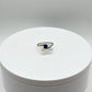 Blue Sapphire Bypass Ring: Sterling Silver September Birthstone, Size 8