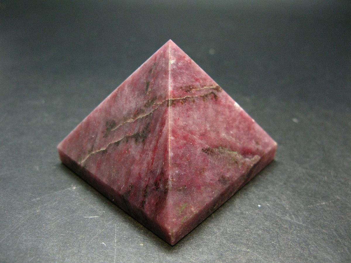 Rare Red Thulite Pyramid From Norway - 2.0" - 140.36 Grams
