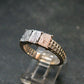 Muonionalusta Meteorite Sterling Silver Ring from Sweden - 3.36 Grams - Size 8