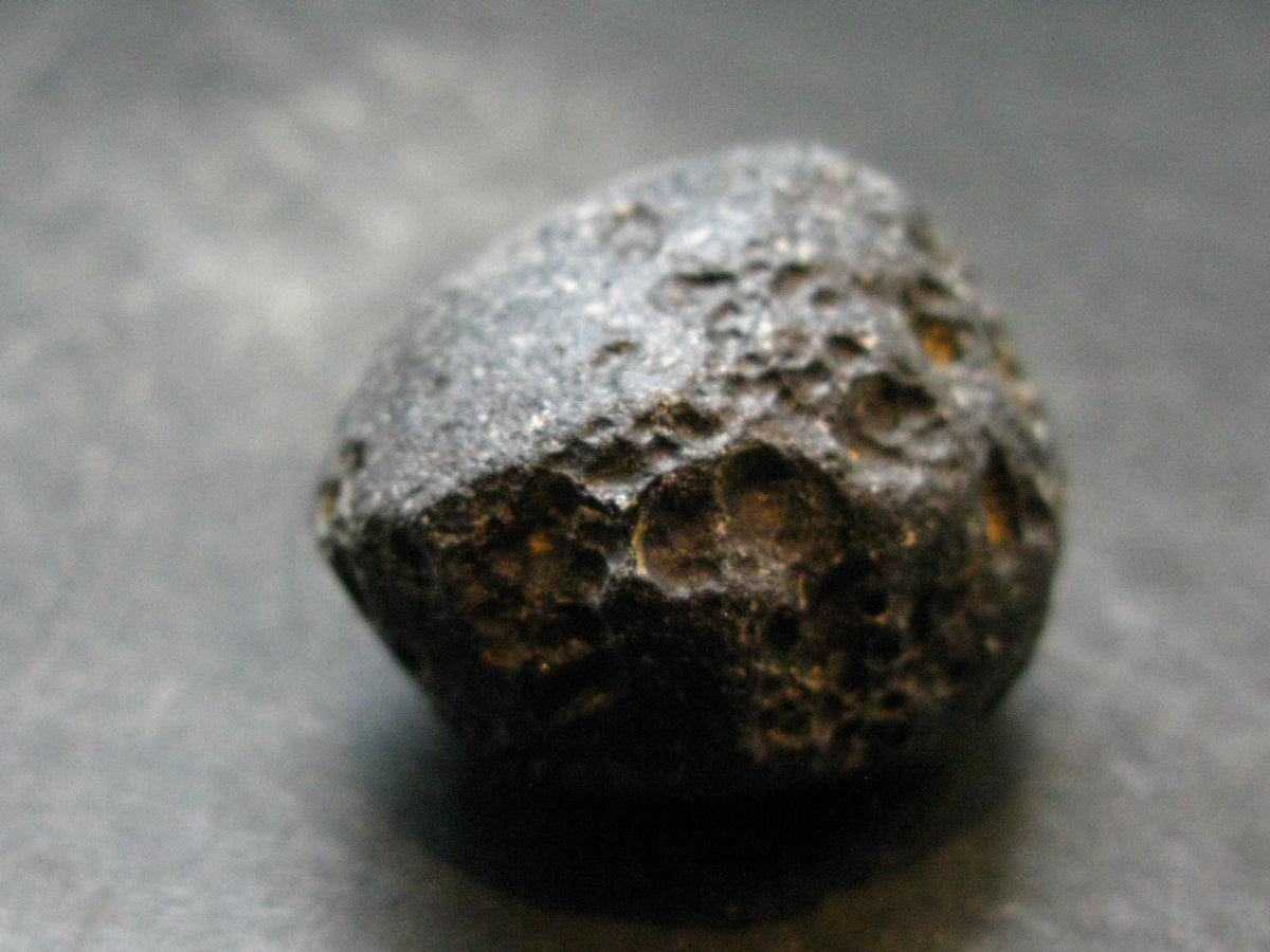 Rare Large Black Tibetan Tektite Raw Piece from Tibet - 1.4" - 42.28 Grams