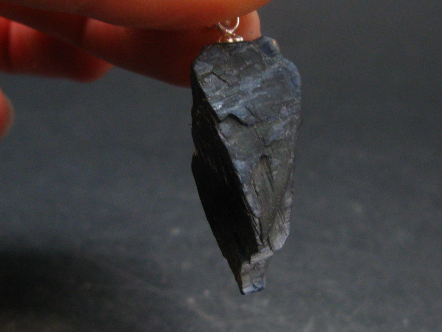 Vivianite Silver Pendant From Romania - 1.4" - 3.76 Grams