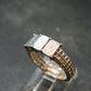 Muonionalusta Meteorite Sterling Silver Ring from Sweden - 2.94 Grams - Size 6